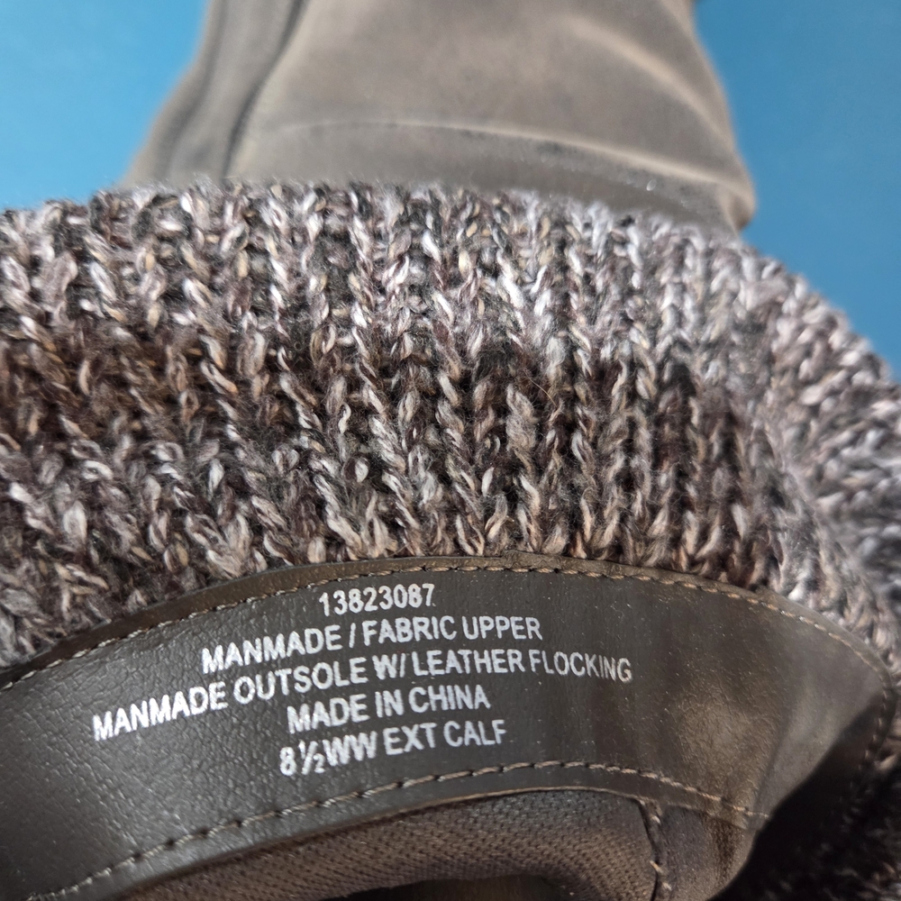 Torrid Taupe Knee-High Boots with Knit Cuff - Picture 3 of 4